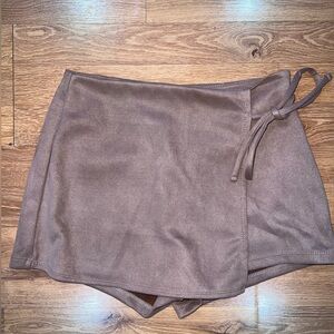 Bløshe Brown Wrap Skort